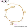 75056 Popular fashion lady jewelry simple cheap design GZ stone bracelet with flower shape